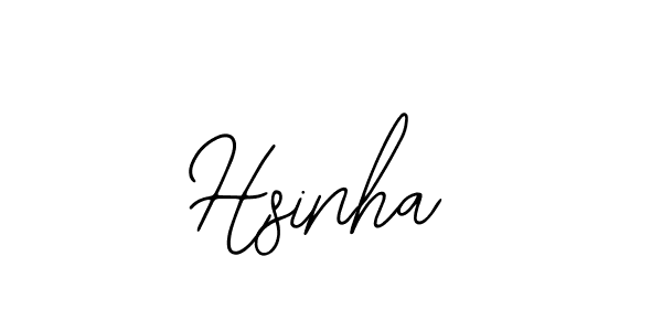 How to make Hsinha signature? Bearetta-2O07w is a professional autograph style. Create handwritten signature for Hsinha name. Hsinha signature style 12 images and pictures png