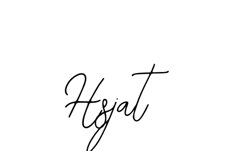 if you are searching for the best signature style for your name Hsjat. so please give up your signature search. here we have designed multiple signature styles  using Bearetta-2O07w. Hsjat signature style 12 images and pictures png