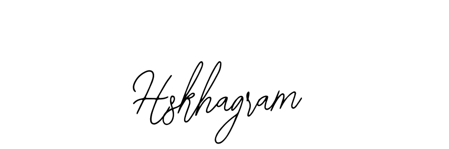 How to make Hskhagram name signature. Use Bearetta-2O07w style for creating short signs online. This is the latest handwritten sign. Hskhagram signature style 12 images and pictures png