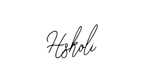 if you are searching for the best signature style for your name Hskoli. so please give up your signature search. here we have designed multiple signature styles  using Bearetta-2O07w. Hskoli signature style 12 images and pictures png