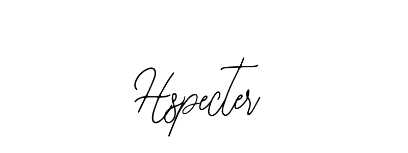 How to make Hspecter signature? Bearetta-2O07w is a professional autograph style. Create handwritten signature for Hspecter name. Hspecter signature style 12 images and pictures png
