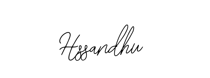 You should practise on your own different ways (Bearetta-2O07w) to write your name (Hssandhu) in signature. don't let someone else do it for you. Hssandhu signature style 12 images and pictures png