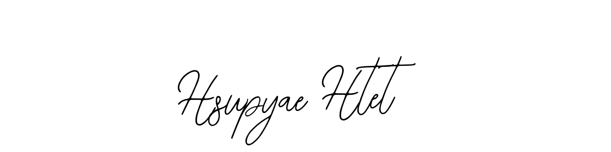 Use a signature maker to create a handwritten signature online. With this signature software, you can design (Bearetta-2O07w) your own signature for name Hsupyae Htet. Hsupyae Htet signature style 12 images and pictures png