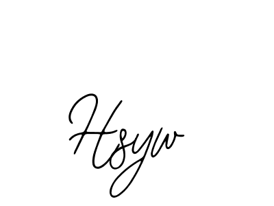 Hsyw stylish signature style. Best Handwritten Sign (Bearetta-2O07w) for my name. Handwritten Signature Collection Ideas for my name Hsyw. Hsyw signature style 12 images and pictures png