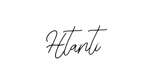 How to make Htanti name signature. Use Bearetta-2O07w style for creating short signs online. This is the latest handwritten sign. Htanti signature style 12 images and pictures png