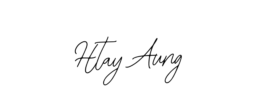 Design your own signature with our free online signature maker. With this signature software, you can create a handwritten (Bearetta-2O07w) signature for name Htay Aung. Htay Aung signature style 12 images and pictures png