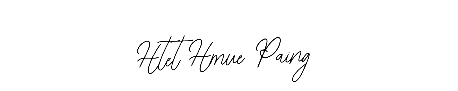 You should practise on your own different ways (Bearetta-2O07w) to write your name (Htet Hmue Paing) in signature. don't let someone else do it for you. Htet Hmue Paing signature style 12 images and pictures png