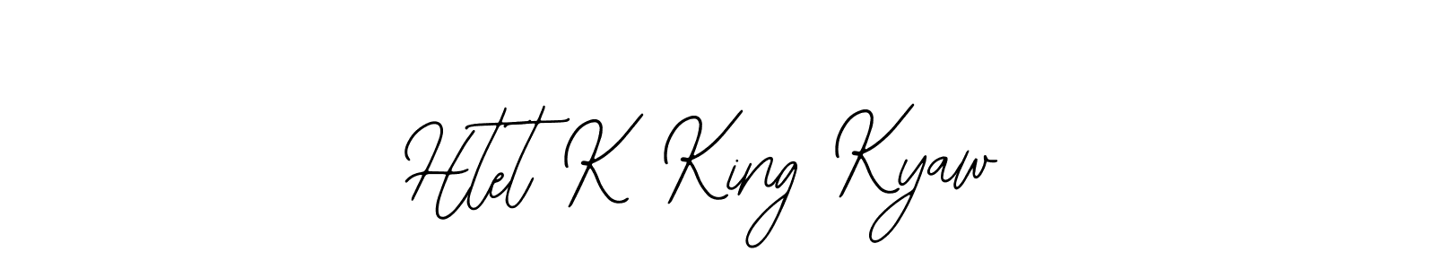 Also we have Htet K King Kyaw name is the best signature style. Create professional handwritten signature collection using Bearetta-2O07w autograph style. Htet K King Kyaw signature style 12 images and pictures png