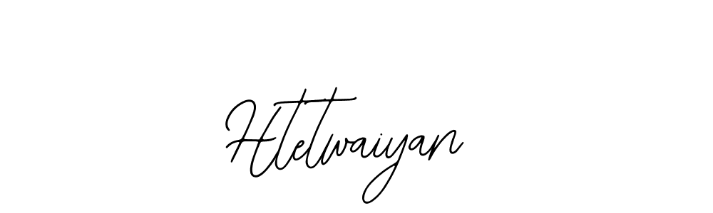 How to make Htetwaiyan signature? Bearetta-2O07w is a professional autograph style. Create handwritten signature for Htetwaiyan name. Htetwaiyan signature style 12 images and pictures png