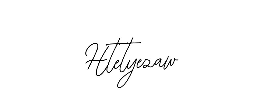 Use a signature maker to create a handwritten signature online. With this signature software, you can design (Bearetta-2O07w) your own signature for name Htetyezaw. Htetyezaw signature style 12 images and pictures png