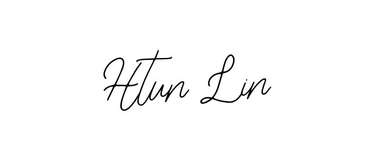 if you are searching for the best signature style for your name Htun Lin. so please give up your signature search. here we have designed multiple signature styles  using Bearetta-2O07w. Htun Lin signature style 12 images and pictures png