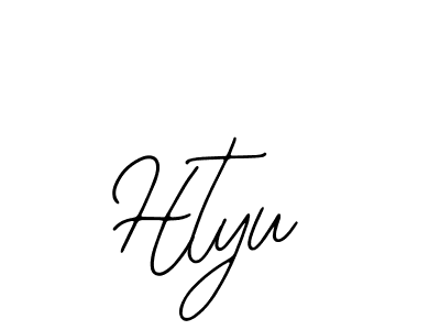 Design your own signature with our free online signature maker. With this signature software, you can create a handwritten (Bearetta-2O07w) signature for name Htyu. Htyu signature style 12 images and pictures png