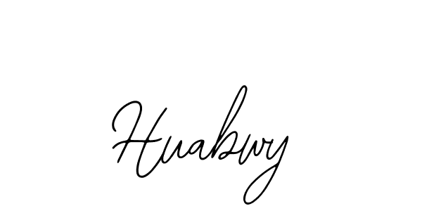 How to make Huabwy name signature. Use Bearetta-2O07w style for creating short signs online. This is the latest handwritten sign. Huabwy signature style 12 images and pictures png