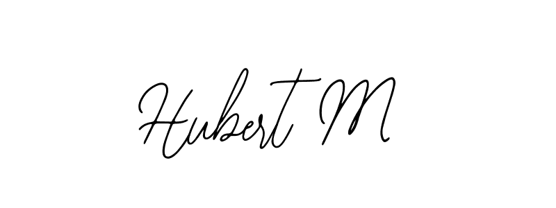 Hubert M stylish signature style. Best Handwritten Sign (Bearetta-2O07w) for my name. Handwritten Signature Collection Ideas for my name Hubert M. Hubert M signature style 12 images and pictures png