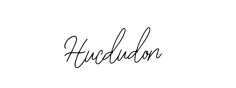 How to make Hucdudon name signature. Use Bearetta-2O07w style for creating short signs online. This is the latest handwritten sign. Hucdudon signature style 12 images and pictures png