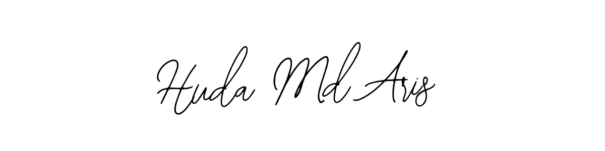 How to make Huda Md Aris name signature. Use Bearetta-2O07w style for creating short signs online. This is the latest handwritten sign. Huda Md Aris signature style 12 images and pictures png