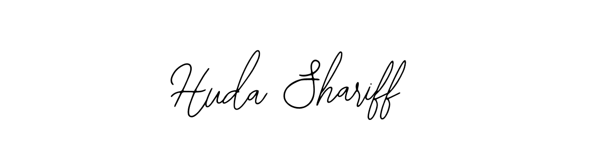 Make a beautiful signature design for name Huda Shariff. Use this online signature maker to create a handwritten signature for free. Huda Shariff signature style 12 images and pictures png