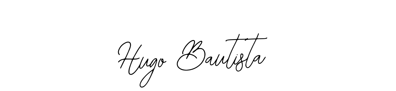 You should practise on your own different ways (Bearetta-2O07w) to write your name (Hugo Bautista) in signature. don't let someone else do it for you. Hugo Bautista signature style 12 images and pictures png