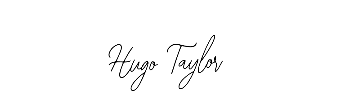 How to make Hugo Taylor name signature. Use Bearetta-2O07w style for creating short signs online. This is the latest handwritten sign. Hugo Taylor signature style 12 images and pictures png