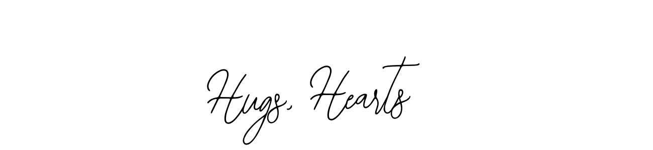 Also we have Hugs, Hearts  name is the best signature style. Create professional handwritten signature collection using Bearetta-2O07w autograph style. Hugs, Hearts  signature style 12 images and pictures png