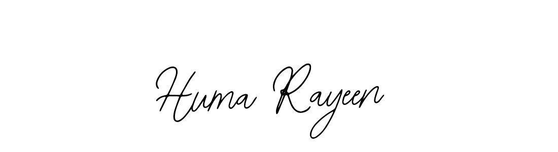 Design your own signature with our free online signature maker. With this signature software, you can create a handwritten (Bearetta-2O07w) signature for name Huma Rayeen. Huma Rayeen signature style 12 images and pictures png