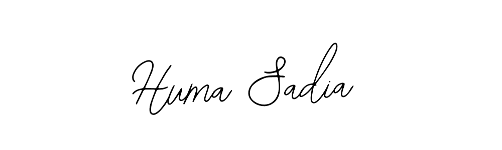 Design your own signature with our free online signature maker. With this signature software, you can create a handwritten (Bearetta-2O07w) signature for name Huma Sadia. Huma Sadia signature style 12 images and pictures png