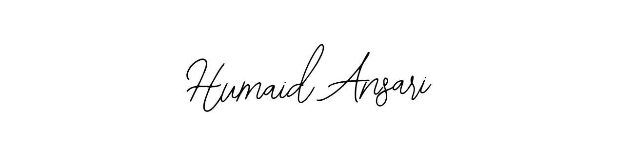 Bearetta-2O07w is a professional signature style that is perfect for those who want to add a touch of class to their signature. It is also a great choice for those who want to make their signature more unique. Get Humaid Ansari name to fancy signature for free. Humaid Ansari signature style 12 images and pictures png