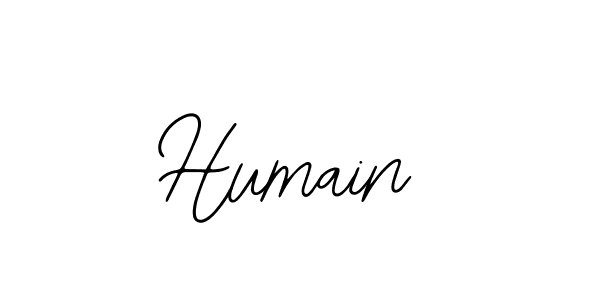 Use a signature maker to create a handwritten signature online. With this signature software, you can design (Bearetta-2O07w) your own signature for name Humain. Humain signature style 12 images and pictures png