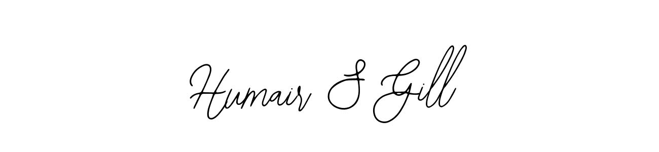if you are searching for the best signature style for your name Humair S Gill. so please give up your signature search. here we have designed multiple signature styles  using Bearetta-2O07w. Humair S Gill signature style 12 images and pictures png
