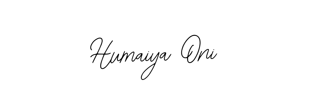 Design your own signature with our free online signature maker. With this signature software, you can create a handwritten (Bearetta-2O07w) signature for name Humaiya Oni. Humaiya Oni signature style 12 images and pictures png