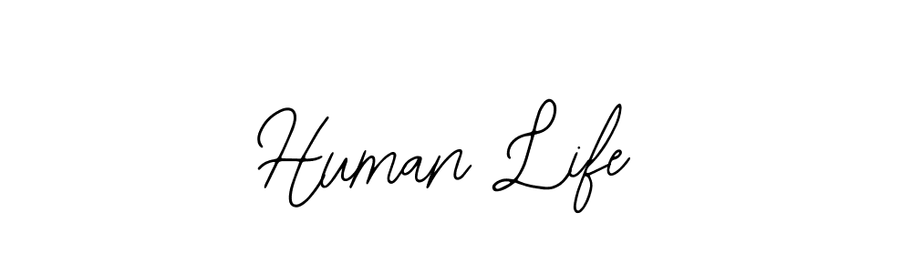 Human Life stylish signature style. Best Handwritten Sign (Bearetta-2O07w) for my name. Handwritten Signature Collection Ideas for my name Human Life. Human Life signature style 12 images and pictures png