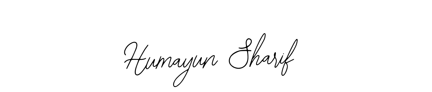 How to make Humayun Sharif name signature. Use Bearetta-2O07w style for creating short signs online. This is the latest handwritten sign. Humayun Sharif signature style 12 images and pictures png