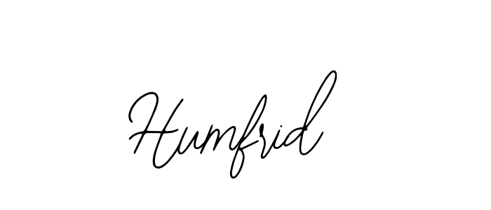 How to make Humfrid name signature. Use Bearetta-2O07w style for creating short signs online. This is the latest handwritten sign. Humfrid signature style 12 images and pictures png