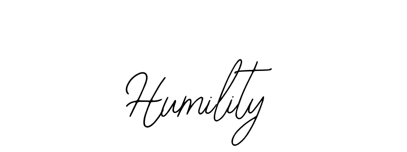 Design your own signature with our free online signature maker. With this signature software, you can create a handwritten (Bearetta-2O07w) signature for name Humility. Humility signature style 12 images and pictures png