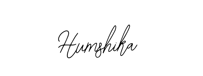 How to make Humshika signature? Bearetta-2O07w is a professional autograph style. Create handwritten signature for Humshika name. Humshika signature style 12 images and pictures png
