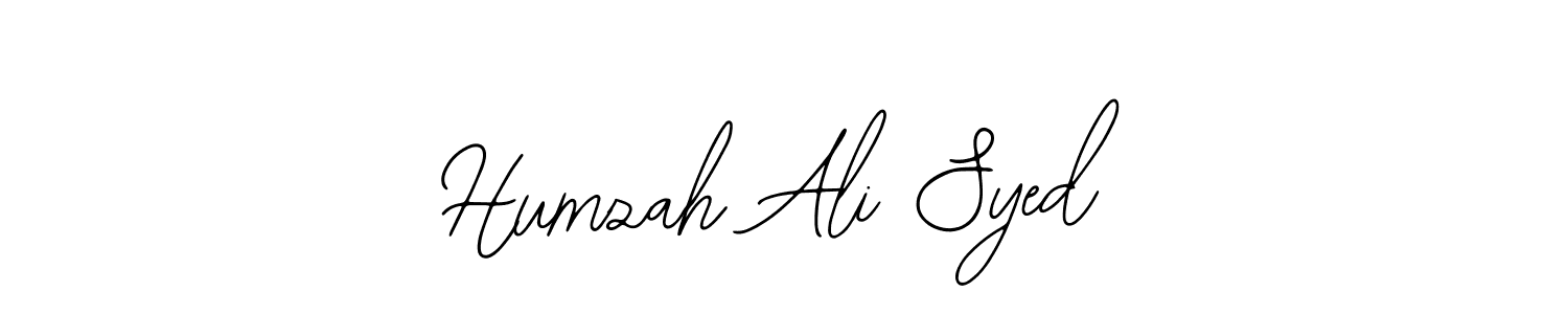 Create a beautiful signature design for name Humzah Ali Syed. With this signature (Bearetta-2O07w) fonts, you can make a handwritten signature for free. Humzah Ali Syed signature style 12 images and pictures png