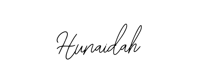 You should practise on your own different ways (Bearetta-2O07w) to write your name (Hunaidah) in signature. don't let someone else do it for you. Hunaidah signature style 12 images and pictures png