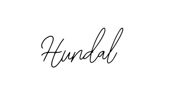 Use a signature maker to create a handwritten signature online. With this signature software, you can design (Bearetta-2O07w) your own signature for name Hundal. Hundal signature style 12 images and pictures png