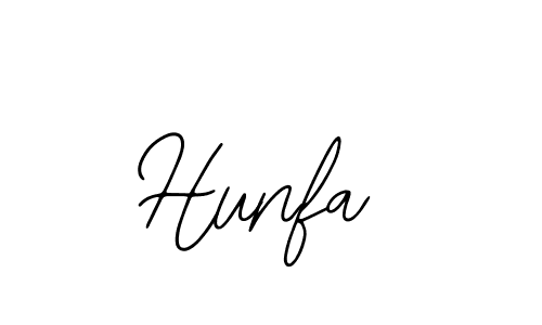 How to make Hunfa name signature. Use Bearetta-2O07w style for creating short signs online. This is the latest handwritten sign. Hunfa signature style 12 images and pictures png