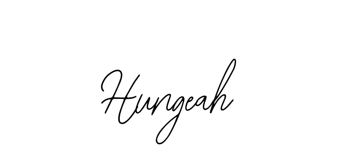 You should practise on your own different ways (Bearetta-2O07w) to write your name (Hungeah) in signature. don't let someone else do it for you. Hungeah signature style 12 images and pictures png
