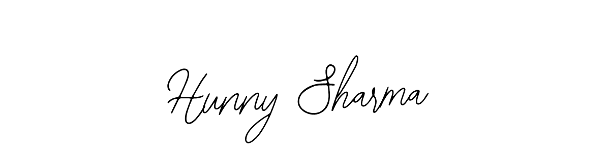 Also You can easily find your signature by using the search form. We will create Hunny Sharma name handwritten signature images for you free of cost using Bearetta-2O07w sign style. Hunny Sharma signature style 12 images and pictures png