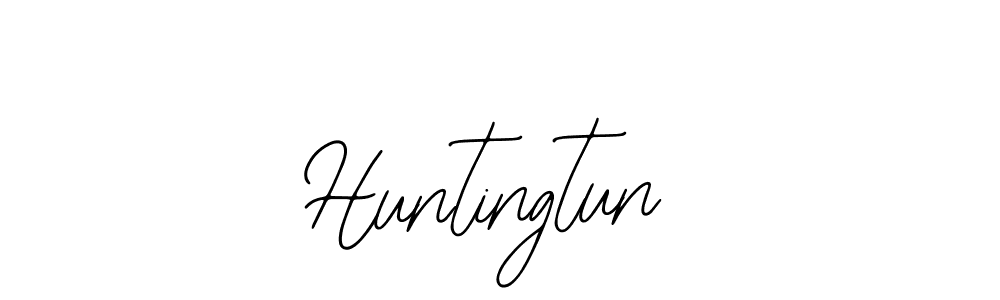 Make a beautiful signature design for name Huntingtun. With this signature (Bearetta-2O07w) style, you can create a handwritten signature for free. Huntingtun signature style 12 images and pictures png