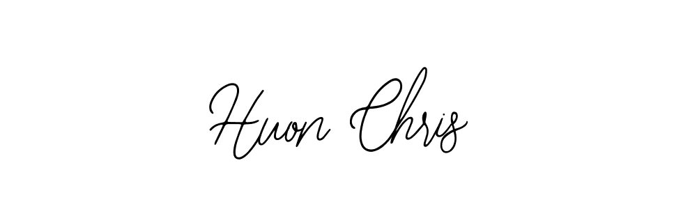 You should practise on your own different ways (Bearetta-2O07w) to write your name (Huon Chris) in signature. don't let someone else do it for you. Huon Chris signature style 12 images and pictures png