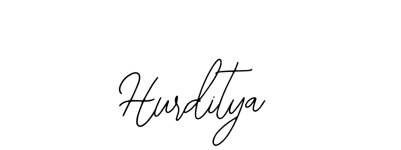 Use a signature maker to create a handwritten signature online. With this signature software, you can design (Bearetta-2O07w) your own signature for name Hurditya. Hurditya signature style 12 images and pictures png