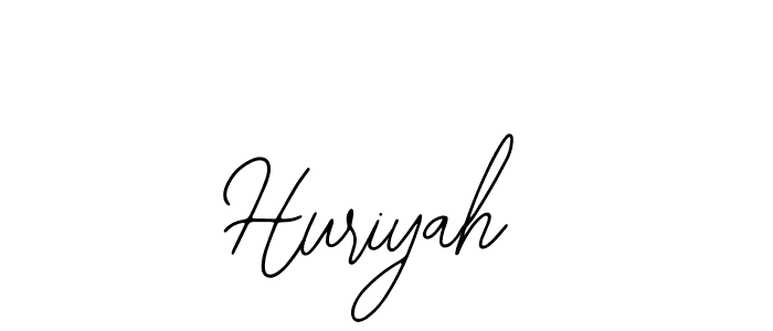 Make a beautiful signature design for name Huriyah. With this signature (Bearetta-2O07w) style, you can create a handwritten signature for free. Huriyah signature style 12 images and pictures png