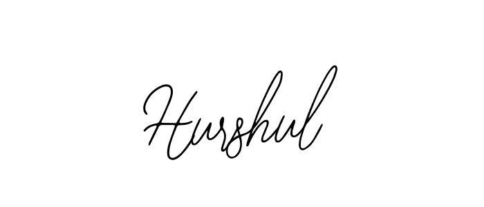 You should practise on your own different ways (Bearetta-2O07w) to write your name (Hurshul) in signature. don't let someone else do it for you. Hurshul signature style 12 images and pictures png