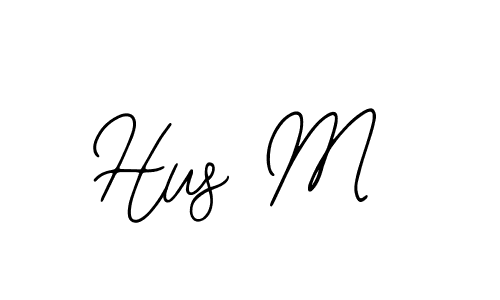 Hus M stylish signature style. Best Handwritten Sign (Bearetta-2O07w) for my name. Handwritten Signature Collection Ideas for my name Hus M. Hus M signature style 12 images and pictures png