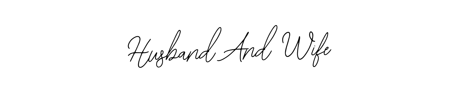 Similarly Bearetta-2O07w is the best handwritten signature design. Signature creator online .You can use it as an online autograph creator for name Husband And Wife. Husband And Wife signature style 12 images and pictures png