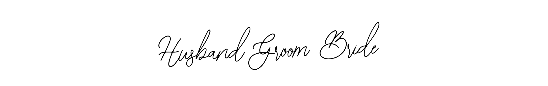 Design your own signature with our free online signature maker. With this signature software, you can create a handwritten (Bearetta-2O07w) signature for name Husband Groom Bride. Husband Groom Bride signature style 12 images and pictures png