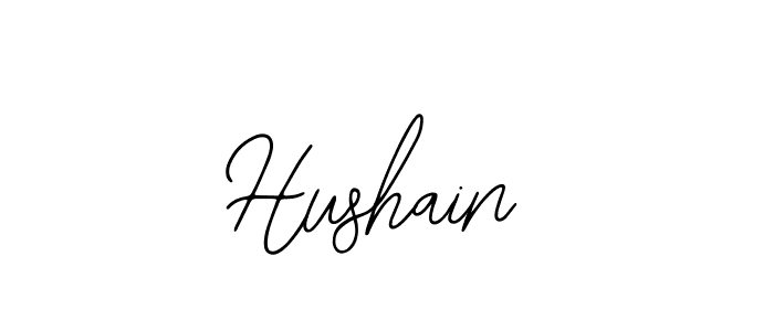 How to make Hushain name signature. Use Bearetta-2O07w style for creating short signs online. This is the latest handwritten sign. Hushain signature style 12 images and pictures png